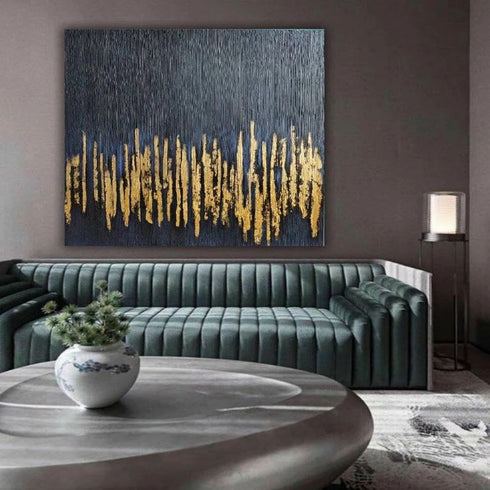 Gold Stripes (Long) Painting